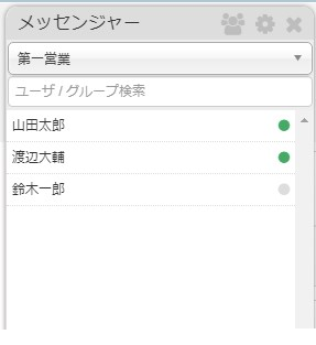 メッセンジャーのモーダル